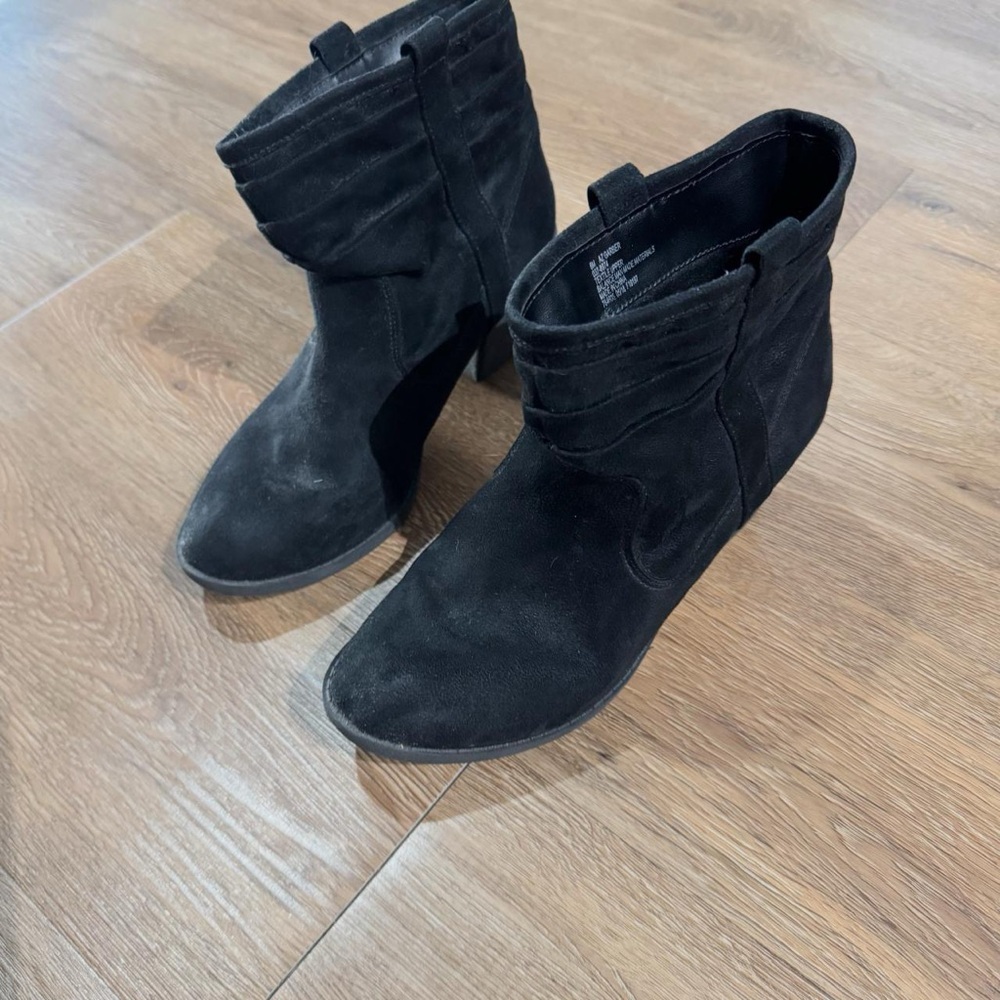 Black Suede Ankle Boots